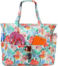 Bluboon Waterproof Beach Tote Pool Bags for Women Ladies Extra Large Carry On Bag With Wet Compartment for Weekender Travel