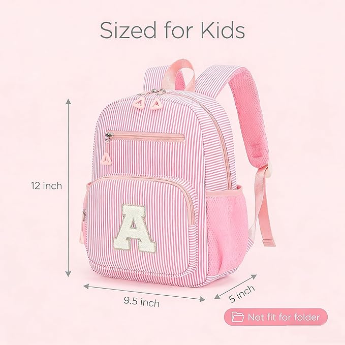 Mini Toddler Backpack for Girls 2-4, Cute Personalized Preschool Kindergarten Backpack for Kids Birthday Gifts (Pink S)
