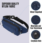 WATERFLY Fanny Pack Waist Bag: Small Hip Pouch Bum Bag Fannie Pack Phanny Fannypack Waistpack Bumbag Beltbag Sport Slim Fashionable for Jogging Hiking Hiker Woman Man