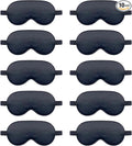 10 Pack Sleep Mask,Silk Eye Mask,for Night Sleeping,Office, Travel,Party Games,Suitablefor Men/Women (Black)
