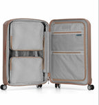 Traveler's Choice Pagosa Hardshell Expandable Luggage with Spinner Wheels, Latte Beige, 3-Piece Set (22/26/30)