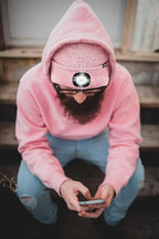 ATNKE LED Lighted Beanie Hat,USB Rechargeable 4 LED Running Headlamp Bright Cap with The Light Gifts for Men and Women