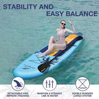 UPWELL 10'6"/11'/11'6" Inflatable Paddle Board, Stand Up Paddlboard for Youth & Adults, Stable Design, Premium SUP Accessories, Backpack, Leash, Hand Pump, Fins