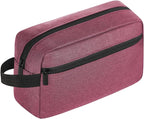 Icramsy Travel Toiletry bag Toiletry bag for women men Hanging Cosmetic bag Travel accessories for Women Men (Purplish red)