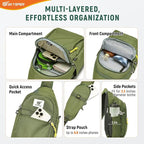 SKYSPER Sling Bag RFID Anti-Theft Crossbody Bag Recycled Travel Cross Body Bag Shoulder Sling Daypack