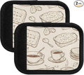 Breakfast Time Luggage Handle Wrap for Suitcase Luggage Tags Handle Covers Identifiers Soft Decorations Travel Accessories 2 Pack