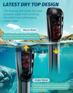 Full Face Snorkel Mask- Snorkeling Gear for Adults with Safe Dry Top Breathing System, Latest Foldable Panoramic View Snorkeling Mask for Men and Women, Anti Fog Anti Leak