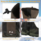 Adjustable Snake Gaiters Men Women Snake Boot Gators Bite Protection Guards Chaps Waterproof Leg Gaiter Hiking Hunting