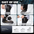 Hikenture Hiking Gaiters with Upgraded Zipper, Gaiters for Hiking Waterproof, Lightweight Leg Shoe Gaiters for Men Women