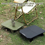 TOPCHANCES Folding Outdoor Camping Table,Ultralight Aluminum Camping Side Table,Portable Beach Table Roll Up Camping Table with Carrying Bag for Camping Beach Picnic Grilling Hiking FishingTravel