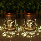 Halloween Decorations Outdoor Gifts for Women Men Mom, 2 Pack Cat Solar Lights Outdoor Waterproof, Mothers Day Gifts Decoration Outside for Outdoor, Yard, Lawn, Balcony Garden Decor Solar Lantern