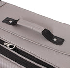 SwissGear Sion Softside Expandable Luggage, Pewter, Checked-Medium 25-Inch