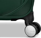 Samsonite Carry-On Soft-Sided Expandable 21-Inch Element Suitcase: Airline Approved for Most Major Airlines, Durable, 360° Spinner Wheels, Adjustable Handle, 2 Front & Side Pocket- Bistro Green
