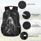 Lightweight Packable Small Hiking Backpack for Women Men - 20L Waterproof Foldable Daypack for Travel, Hiking, and Daily Use, Adjustable Chest Strap, Durable Nylon, Black