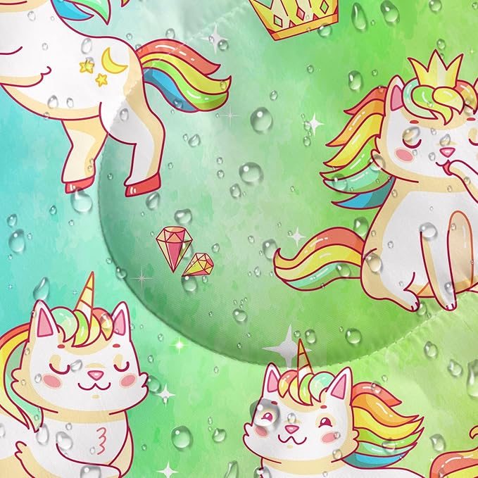 Kids Sleeping Bag for Boys Girls,Rocket Moon Print-Lightweight Warm Portable Outdoor Indoor-Waterproof Cold Weather Resistant Sleeping Bag for Camping Hiking