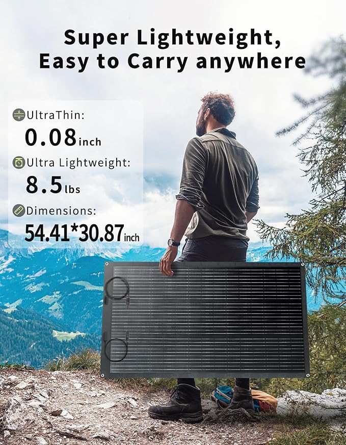 400W Flexible Solar Panel Greenmagic 2 PCS 200W Solar Panels IP68 Waterproof 20V Ultra Thin Lightweight Charger for RV Marine Boat Cabin Van Car Uneven Surfaces Monocrystalline Bendable