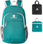 Lightweight Packable Small Hiking Backpack for Women Men - 20L Waterproof Foldable Daypack for Travel, Hiking, and Daily Use, Adjustable Chest Strap, Durable Nylon, Green