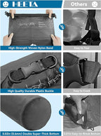 HEETA Dry Bag Waterproof for Women Men, 5L/10L/20L/30L/40L Roll Top Lightweight Dry Storage Bag Backpack with Phone Case for Travel Swimming Boating Kayaking Paddle Board Camping Beach Accessories