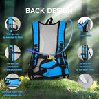 Hydration Backpack Hiking Backpack with Water Bladder Lightweight Insulation Hydration Pack Water Backpack for Hiking Cycling Running Festival Camping for Men Women