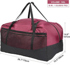 REDCAMP Foldable Travel Bag, Large Sports Bag, 75L/96L/100L, Lightweight Waterproof Tote Bag