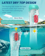 Full Face Snorkel Mask- Snorkeling Gear for Adults with Safe Dry Top Breathing System, Latest Foldable Panoramic View Snorkeling Mask for Men and Women, Anti Fog Anti Leak