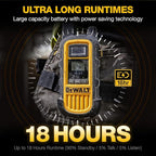 DEWALT DXFRS800 FRS Walkie Talkies Long Range 2 Way Radio, 2 Watt, Waterproof & Rechargeable, 2 Pack