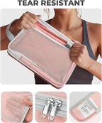 Percover Compression Packing Cubes 8-Piece Set, Packing Cubes Compression for Travel with Laundry Bag & Shoe Bag, Travel Organizer for Carry On & Checked Luggage, Pink