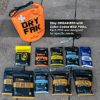 EVERLIT 290 Pc Waterproof First Aid Kit Dry FAK Medical Kit Emergency Survival Kit for Boat, Backpacking, Hiking, Fishing, Travel, Kayaking (Orange) (Orange)