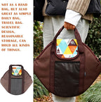 DOERDO DD Grill Pan Storage Bag, Rectangular, Brown, Nylon, 17.1x14.6Inch