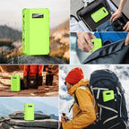 Portable Power Bank with Panel, 24000mAh Portable Power Station with 30W Solar Panel, Lithium Battery Power 110V/88Wh AC, DC, USB QC3.0 for Home Camping Emergency Backup