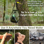 Solar Shower Tent Kit, 2 Pcs, Instant Pop Up Privacy, 5 Gallon Solar Shower Bag, Sun Canopy Beach Outdoor Camp Privacy Tent, Easy Set Up, Foldable