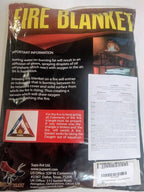 Supa Ant Emergency Fire Blanket for Home and Kitchen - 2 Pack 1500F High Visibility (Glow in The Dark) Smother Kitchen Fire Blanket - CE Certified Hero Fire Blankets Emergency for Home (40in)