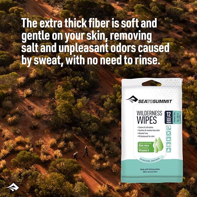 Sea to Summit Wilderness Wipes Rinse-Free Shower Wipes
