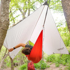 KAMMOK Kuhli Ultralight | Versatile Weather Shelter, (Waterproof, Durable, Portable, Camping Tarp, Hammock Tarp, Rain Cover), Moss Green