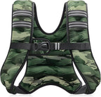 ZELUS Weighted Vest, 6lb/8lb/12lb/16lb/20lb/25lb/30lb Weight Vest with Reflective Stripe for Workout, Strength Training, Running, Fitness, Muscle Building, Weight Loss, Weightlifting