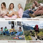 KingCamp Sleeping Bag for Adults, Cold Weather & Warm XL Big and Tall Flannel Sleeping Bags with Compression Sack Portable Waterproof Essentials Gear Accessories for Outdoor Camping