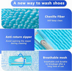 2Pcs Reusable Shoe Washing Machine Bag for Washer and Dryer:Free Up Hands, Prevent Deformation,shoe bag with Zipper Protection Design, Use for all Shoes,Sports Shoes