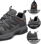 CAMELSPORTS Hiking Shoes Men Lightweight Non-Slip Breathable Sneakers Low Top Walking Shoes for Outdoor Trailing Trekking Walking Climbing