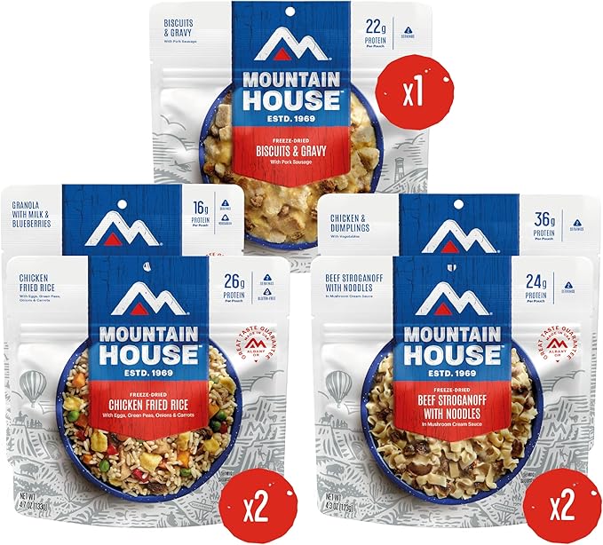 Mountain House 3-Day Emergency Food Supply | Freeze Dried Survival & Emergency Food | 18 Servings