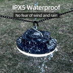 Camping Pop up Tent Light for Hanging, LED Rechargeable Portable Overhead Lantern for Vendor Booths, 3 Modes Waterproof Outdoor Camp Lamp with Battery Power for Glamping (Dimming-Black)