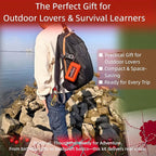 Mini Survival Fishing Kit Small Emergency Fishing TackleBox Pocket Outdoor Fishing Set Travel Party Fishing shoebox Surf Survivalist Fishing Accessories Pack Fishing Gear Gifts for Starter Men