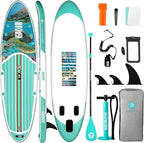 Niphean Inflatable Stand Up Paddle Board with SUP Accessories, Anti-Slip EVA Deck, 10’6’’ Inflatable Paddle Boards for Adults & Youth of All Skill Levels