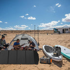 FlexSolar 120W Foldable Solar Panels Chargers 20v-28v DC Output IP65 Waterproof Power Outage Emergency Portable Panels Camping Home RV for Solar Power Station Generators Battery Packs