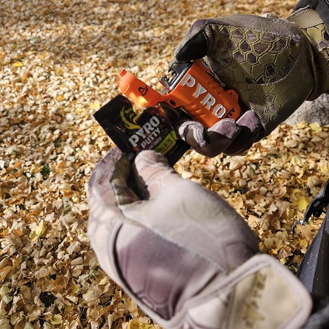 Phone Skope Pyro Putty: Single Use Waterproof Survival Fire Starter, 20 or 50 ct Foil Packs, Easy Tear, Easy Ignite, Fire Starters for Campfires