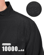 MAGCOMSEN Men's Fleece Lined Softshell Jacket Waterproof Windbreaker Rain Jacket for Tactical Hiking