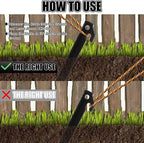 50 Pcs Plastic Tent Stakes 9 Inch Heavy Duty Tent Pegs Spike Hook Stakes Light Safe Tent Stakes, Plastic Inflatable Stakes for Halloween Christmas Garden Decorations Camping Outdoor Lawn Tarp