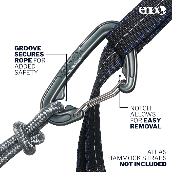 ENO DoubleNest Hammock - Lightweight, Portable, 1 to 2 Person Hammock - for Camping, Hiking, Backpacking, Travel, a Festival, or The Beach - Mantra/Gold