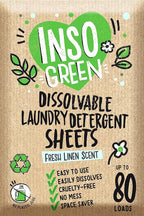 Eco Laundry Detergent Sheets - 80 Loads Laundry Sheets Detergent - 40 No Plastic Jug Washer Soap Sheet - No Mess & Space-Saving Travel Friendly Laundry Detergent