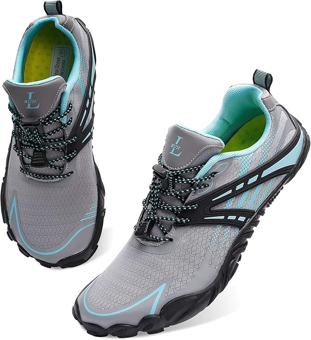 L-RUN Barefoot Water Shoes Women Mens Aqua Sock Athletic Hiking Water Sports Shoes for Swim Beach Pool Sand Diving Walking