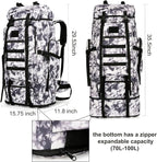 Hiking Backpack for Men 70L/100L Camping Backpack Military Rucksack Molle 3 Days Assault Pack for Climbing
